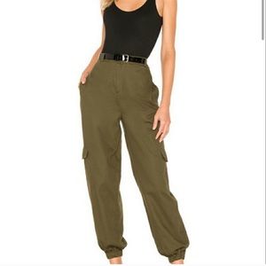Lovers + Friends Olive Cargo Pants